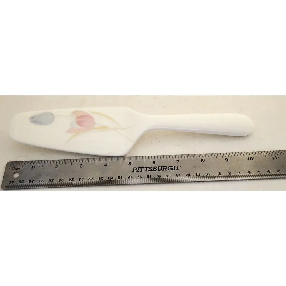 Mikasa Swiss Garden FX009 Bone China Pie Cake Server Floral Japan 10.5
